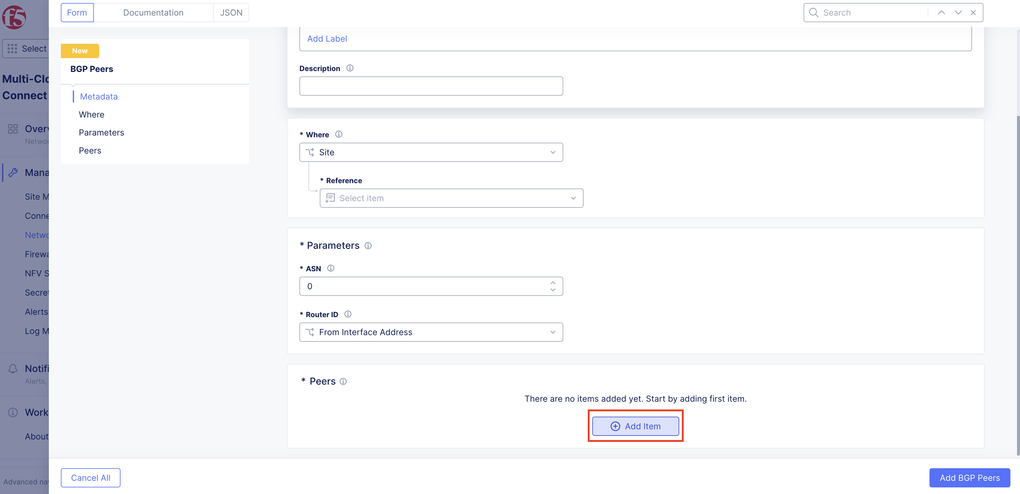 Figure: Add Item