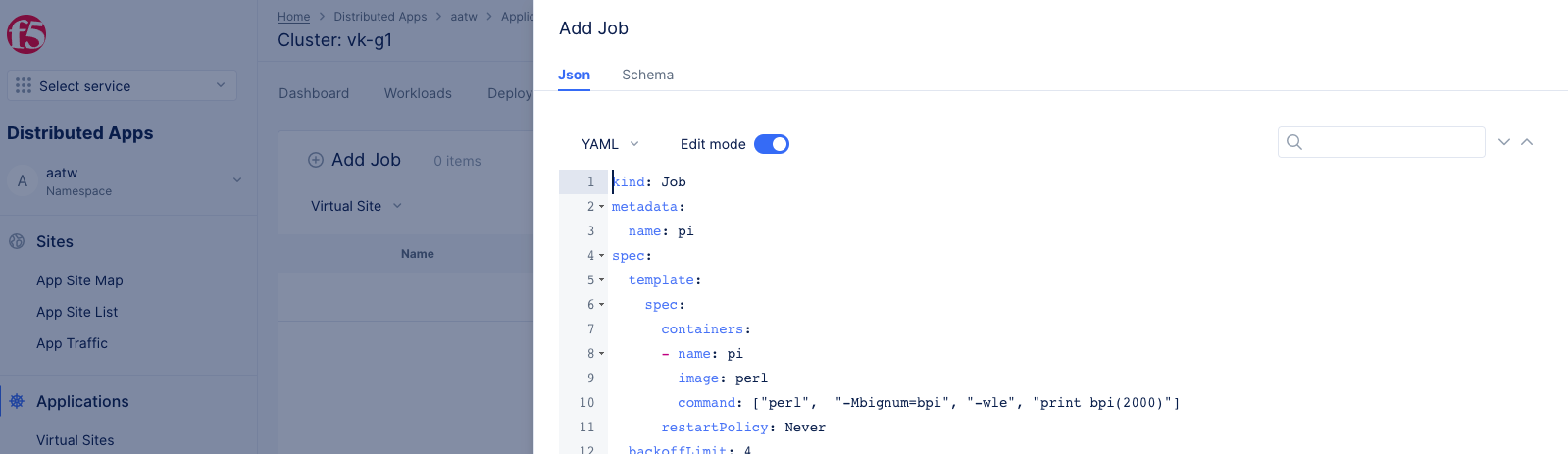 Figure: vK8s Jobs